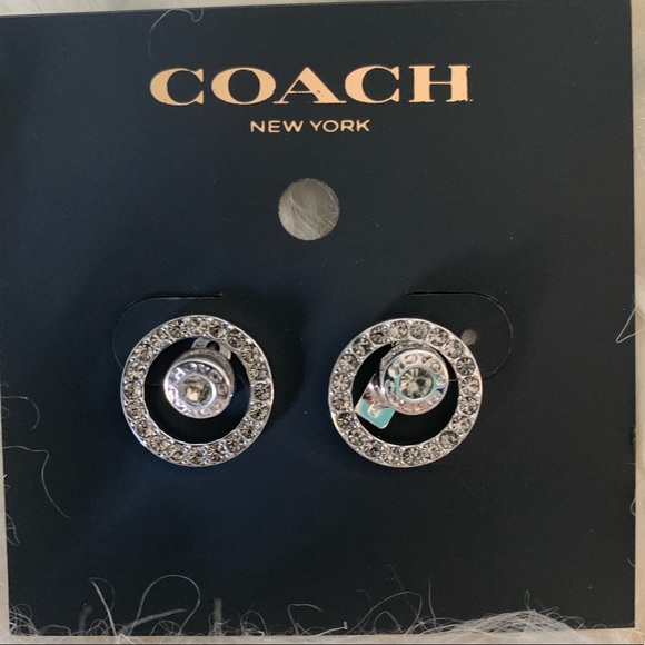 COACH OPEN CIRCLE EARRINGS - Picture 1 of 5